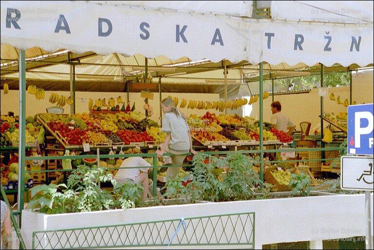 Obst- und Gem�semarkt in Mali Losinj