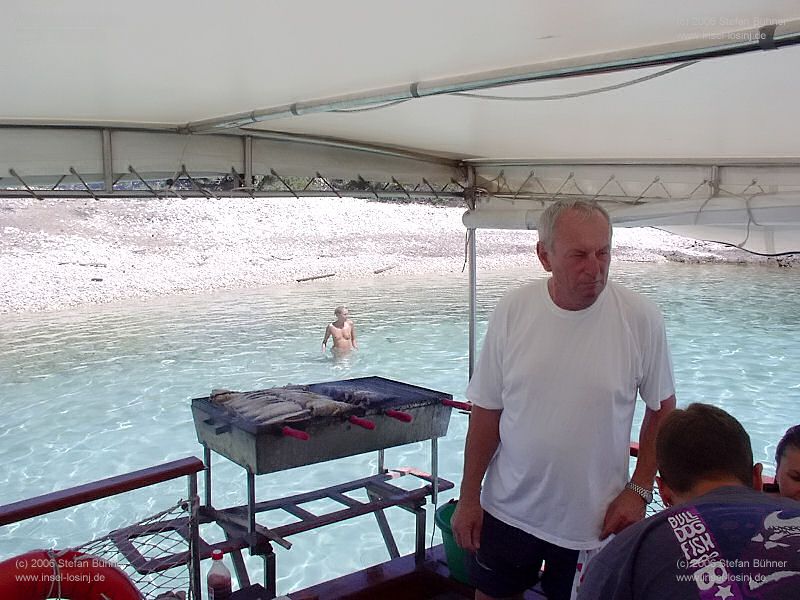 auf Tour mit Kapit�n Mate auf Insel Losinj / Kroatien