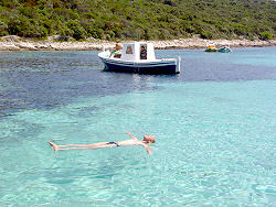 auf Tour mit Kapit�n Mate auf Insel Losinj / Kroatien