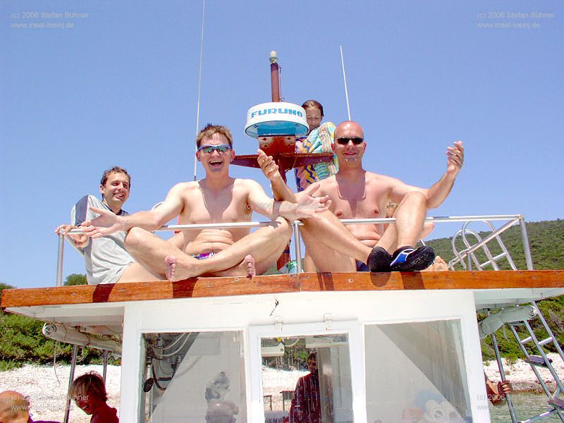 auf Tour mit Kapit�n Mate auf Insel Losinj / Kroatien