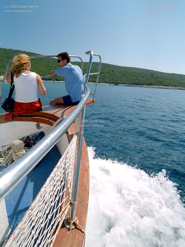 auf Tour mit Kapit�n Mate auf Insel Losinj / Kroatien
