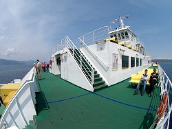 auf der F�hre von Valbiska nach Merag, Richtung Cres und Losinj
